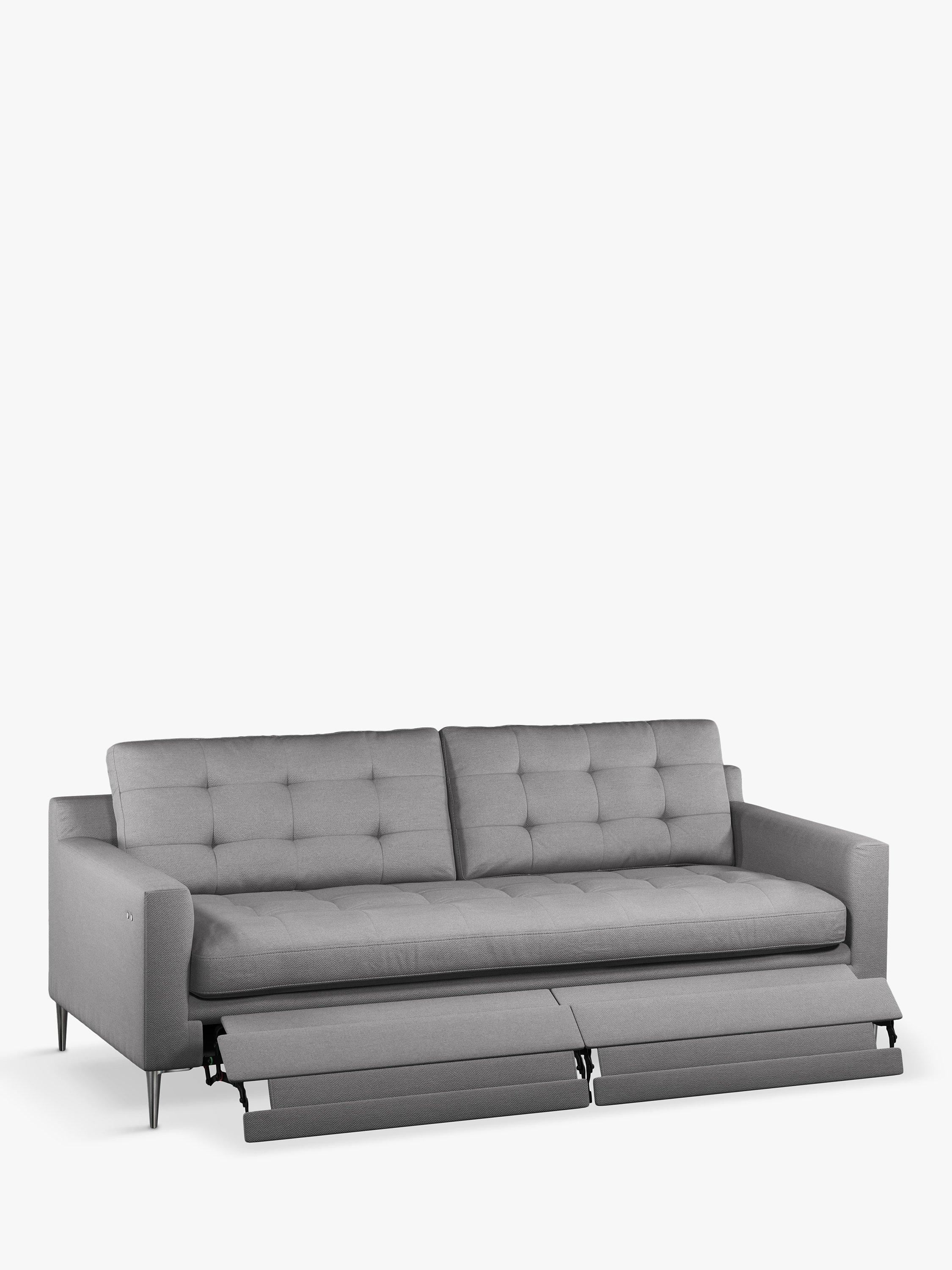John Lewis Draper II Large 3 Seater Motion Sofa Light Leg Aquaclean Aston Natural